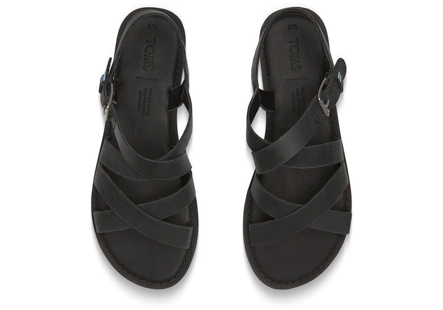 Toms Sicily Sandals Black - Womens - 05143-CTXB